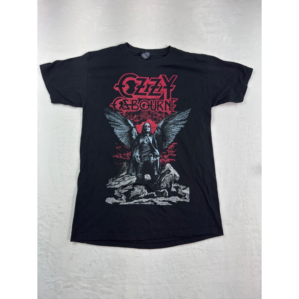 Ozzy Osbourne Graphic Band Tee Black Red Winged Figure M&O Gold Mens Medium